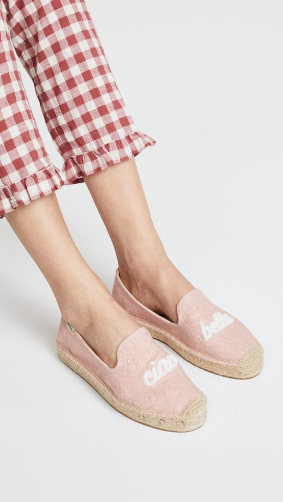 soludos pink slippers